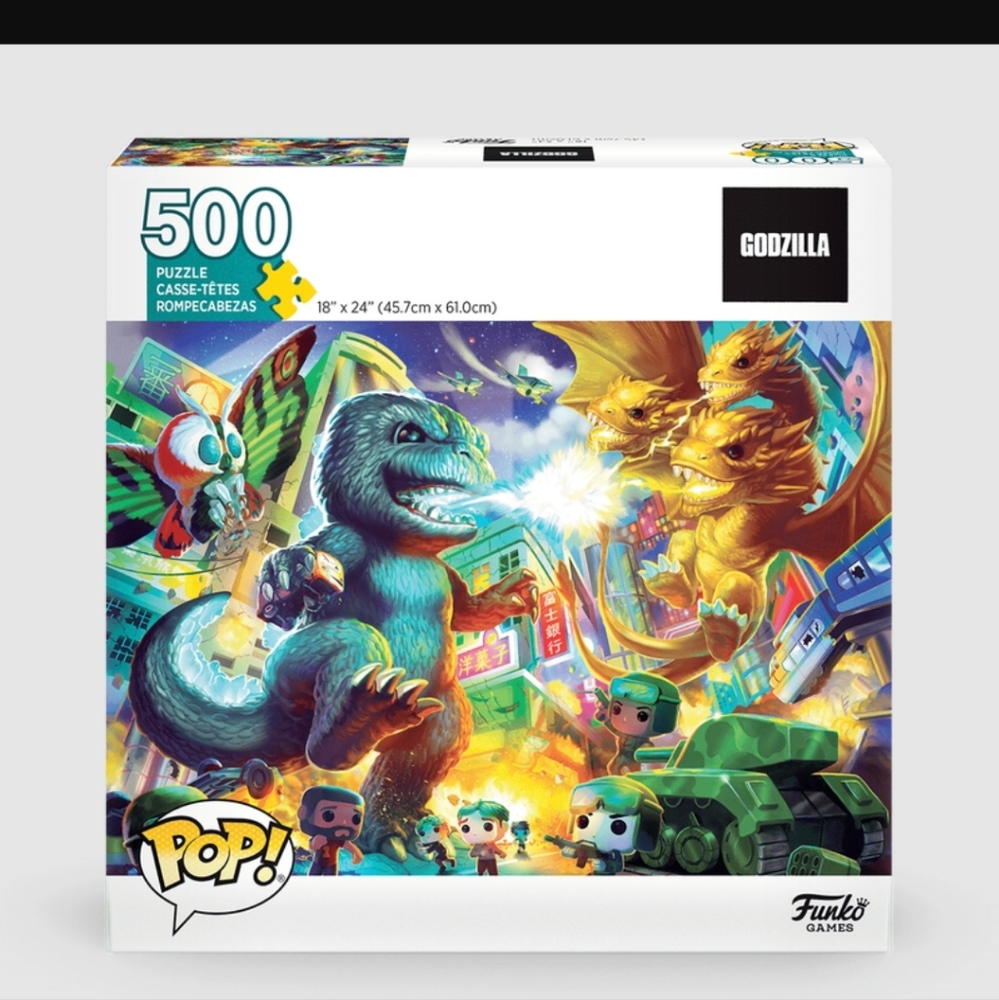Funko Pop Godzilla 500 Piece Puzzle NIB